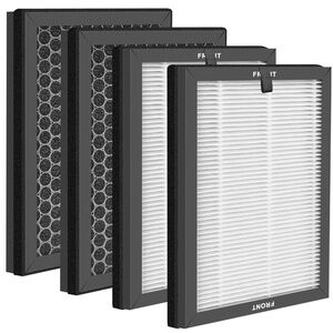 2 pack LUNINO K1True HEPA filters air Purifier 3 layers for Smoke, pollen, pet